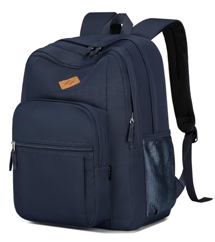 abshoo Classical Basic Womens Travel Backpack For College Men Water Resistant Bookbag (Navy) - color: Navy, size: 16.5 Inc