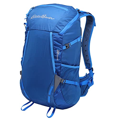 Eddie Bauer Adventurer Backpack with Organization Compartments and Hydration/Laptop Compatible Sleeve, Adventurer - True Blue, 30L - color: Adventurer - True Blue, size: 30L