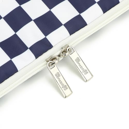 Canvaslife 13.3-Inch Laptop Case, Shockproof, Waterproof and Protective Travel Sleeve for MacBook Air, MacBook Pro, HP, Lenovo, Dell Inspiron 13-13.3-Inch Notebooks (Deep Blue Checker) - color: Deep Blue Checker, size: 13 inch/13.3 inch