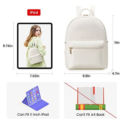 LOVEVOOK Backpack for Women Light Weight Waterproof Backpack Purses Daily Backpack… | Light Weight - color: Beige