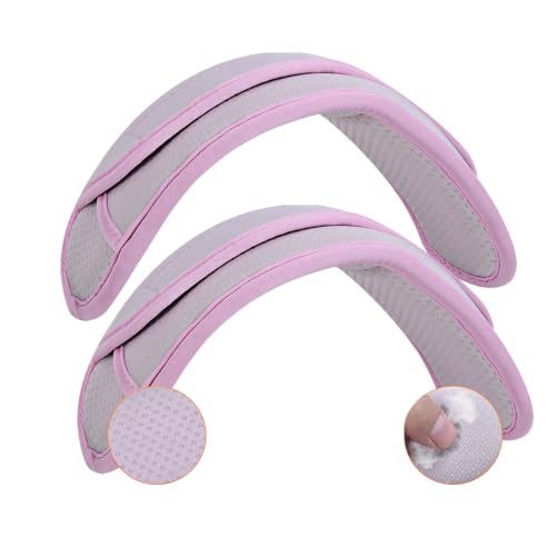 2 Pack Universal Shoulder Pads for Bags Non-Slip Thick Enhance The Comfort and Stability of Shoulder Bags,Messenger Bags,Backpacks and Belts-Perfect for Outdoor Sports Enthusiasts - color: Pink-2