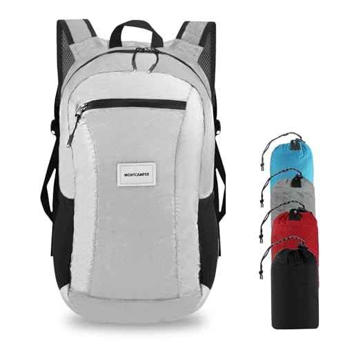 Hiking Daypack - Lightweight & Water-Resistant Portable Backpack for Travel, Camping, Outdoor Adventures(25L, grey) - color: Grey, size: 25L
