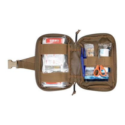 EXCELLENT ELITE SPANKER Tactical Molle Rip Away Ifak Pouch Utility First Aid Pouch Medical EMT Bag - color: Coyote Brown