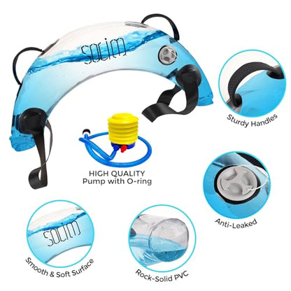 Water Weights Aqua Bag, Workout Sandbag Alternative Strength Training Sand Bag Portable Stability Fitness Equipment – Ultimate Core and Balance Training for Home Gym