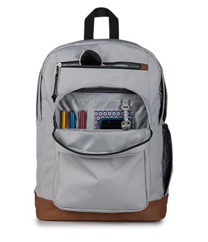 JanSport Cool Backpack with 15-inch Laptop Sleeve, Large Computer Bag Rucksack with 2 Compartments, Ergonomic Straps, Grounded Grey - color: Grounded Grey