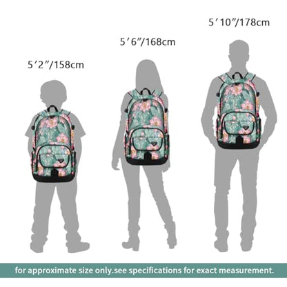 rickyh style School Backpack Travel Bag for Men & Women Lightweight College Back Pack with Laptop Compartmen - color: 04hh