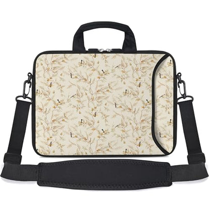 RICHEN 17 inch Laptop Shoulder Bag Carrying Case with Handle Fits 15.6/16/17/17.3/17.4 inch Laptop Notebook (Branches Birds, 16-17.3 inch) - color: Branches Birds