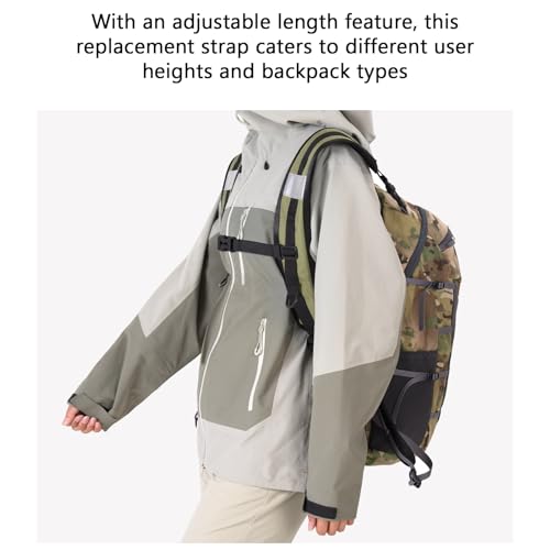 Oxford Cloth Backpack Strap with Belt Versatile DIY Supplies for Backpack Dry Bag Adjustable Length Padded (OD Green) - color: Od Green