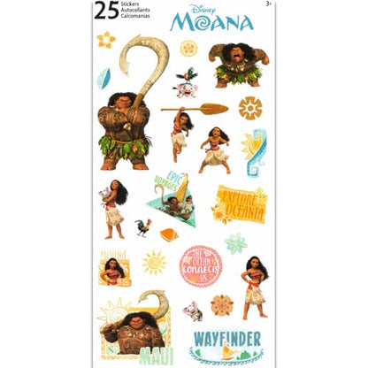 Moana Backpack Set for Girls – 16” Disney School Bag with Water Bottle, Stickers & Door Hanger – Moana School Supplies Bundle for Kids