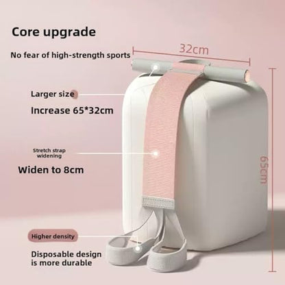 2025 New Yoga Pedal Resistance Fabric Band with Handles Anti-Broken Elastic Sit Up Pull Rope for Strength Training 120lb Full-Body Excercise Band Portable Unisex Resistance Exercise Bands - color: Pink