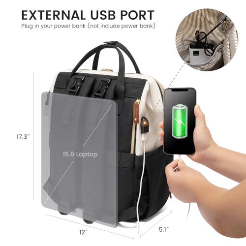 LOVEVOOK Diaper Bag Backpack, Baby Bag with Changing Station, Large Diaper Backpack for Mom Dads, Waterproof Mommy Bag for Boy and Girl, Travel Essential Baby Shower, Black-Beige - color: Black-beige