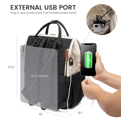 LOVEVOOK Diaper Bag Backpack, Baby Bag with Changing Station, Large Diaper Backpack for Mom Dads, Waterproof Mommy Bag for Boy and Girl, Travel Essential Baby Shower, Black-Beige - color: Black-beige