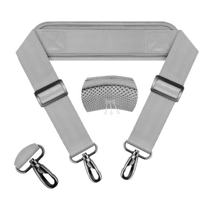 ZINZ 74" Shoulder Strap with Fixed Pad and Dual Balanced Buckles，Gray - color: Gray