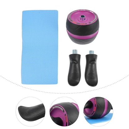 PRETYZOOM Ab Roller Wheel Non-slip Design Silent Movement Abs Fitness Equipment Household Core Workout Practical Exercise Roller Back Sides