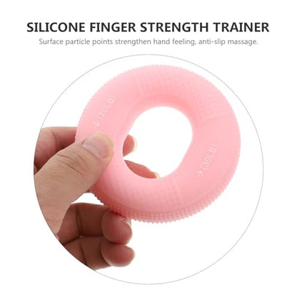 DECHOUS 3pcs Silicone Hand Grip Rings Finger Exerciser Set Dual Resistance Levels, Forearm Strengthener and Hand Massage Rings for Rehabilitation and Muscle Training