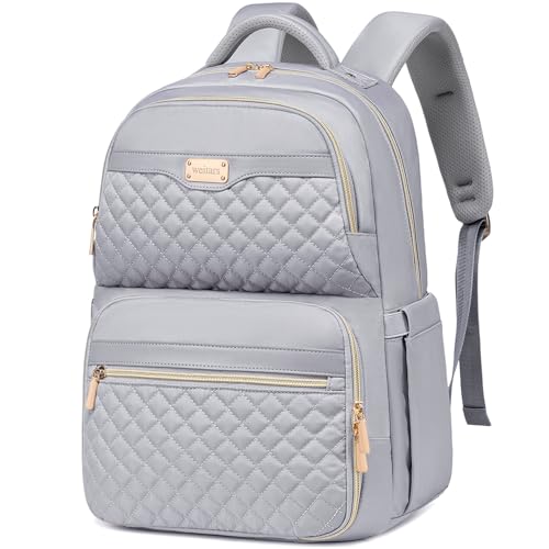 Weitars Lunch Backpack, Insulated Cooler Backpack 15.6 Inch Laptop Backpack For Women Men For Women Nurses Teacher Gifts for College Work Beach Camping Picnics Travel - color: Gray