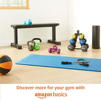 Amazon Basics Rubber Hex Dumbbell Hand Weight - size: 20 Pounds, style: 20 Pounds