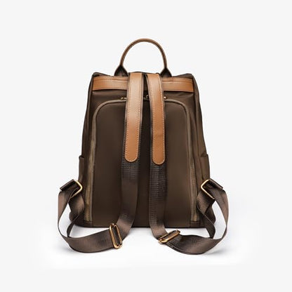 Women's Backpack Purse Nylon Anti-theft Casual Water Resistant Lightweight Small Shoulder Bags 2026 for Travle Cute Fashion Camping Bag for Work Daily Going Out Dackpack Ladies Chocolate - color: Chocolate
