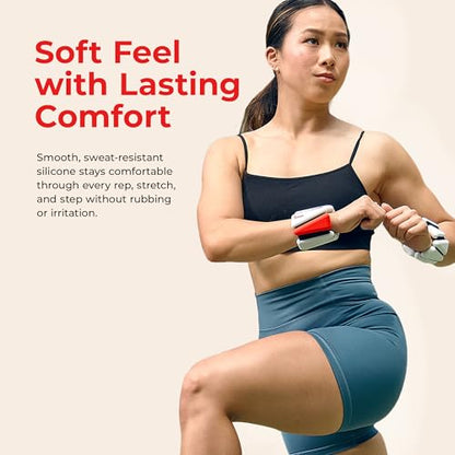 Sunny Health & Fitness Ankle Weights for Women & Men – Adjustable Wrist, Arm & Leg Weights in 1-2 lb Pairs | Ideal for Walking, Pilates, Yoga, Cardio & Strength Training - style: 2 LB