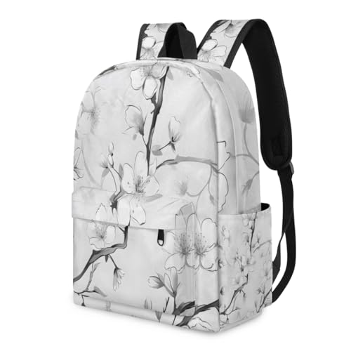 QsirBC Small Travel Backpack Cherry Blossom Flower Texture Casual Daypack Backpacks Lightweight Waterproof College Bookbags for Women Gift - color: Cherry Blossom Flower Texture
