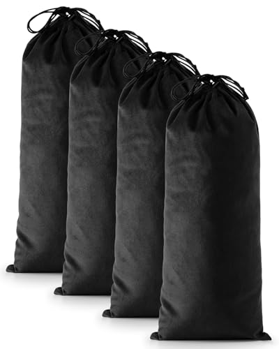 4 Pcs Single Shoe Bags for Travel, Velvet Bag, Black Beauty, 17.3x8.6 Inch | Washable & Reusable Travel Shoe Bags, Dustproof Shoe Bags with Drawstring Closure, Suitable for Travel, Home Storage - color: Black Beauty, size: 17.3"x8.6"