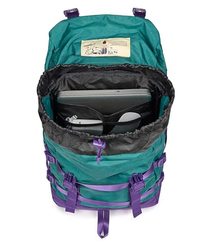 JanSport Skip Pack Backpack – 28L Capacity, Fits 13.5in Laptop, Large Main Compartment, Side Water Bottle Pocket – Ideal for Work & Travel, Emerald Pool - color: Emerald Pool