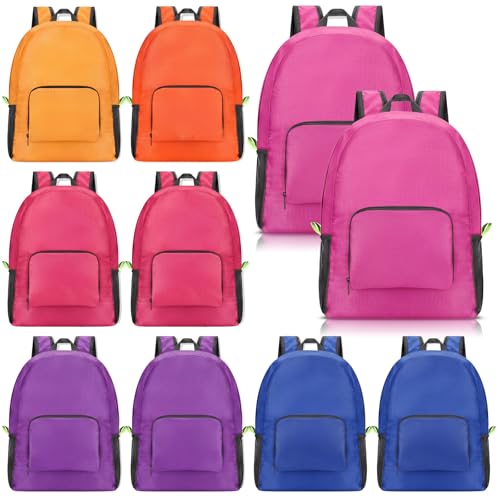 Jexine 10 Pcs Backpacks in Bulk 16.5 Inches Back Pack Basic Backpack for Adult Lightweight Outdoor Travel Book Bags(Urban Gem) - color: Urban Gem