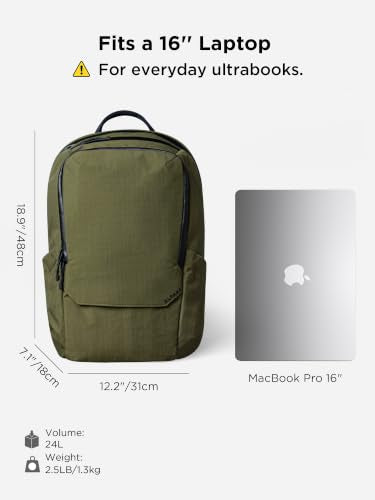 ALPAKA Elements Backpack Pro 24L Laptop Backpack Green - color: Green
