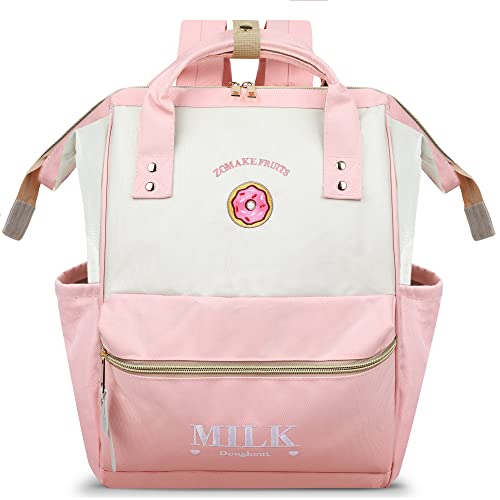ZOMAKE 15.6 Inch Travel Laptop Backpack for Women Men, Anti Theft Water Resistant Bag Daypack Computer Bag Business Work Cute Backpacks(Donut) - color: Donut