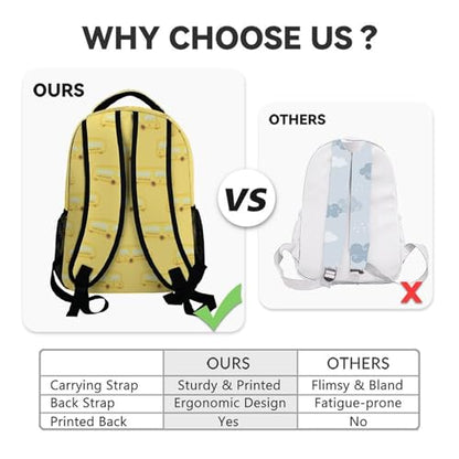 Custom Backpack for Boys Toddler - 17 Inch Kindergarten School Bus Backpacks, Cartoon Durable Bookbags Gifts for Elementary Back to School - color: Yellow