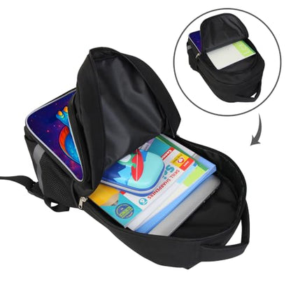 Kids Backpack Lightweight Durable Medium Teens Kids Backpack for School Boys and Girls Bookbag with Adjustable Shoulder Straps & Padded Back 17 Inch School bags with 3D Dinosaur Reflective Cartoon - color: A14-dinosaur