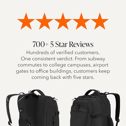 SwissGear Hybrid 45L Travel Backpack, Fits 17 inch Laptop, Men's and Women's, Black - color: Black, size: 45L