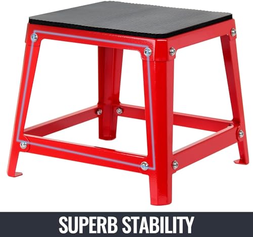 Plyometric Platform Boxes Fitness Steel Plyo Box Exercise Jump Box Step Up Plyometrics Box Jumping Agility Box For Exercise Fit Training Conditioning - color: Set of 3 Red