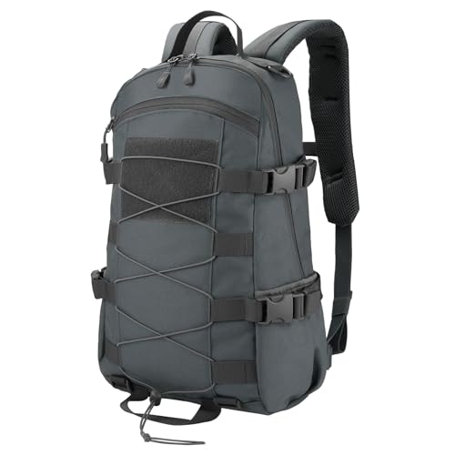25L Hiking Backpack Small Tactical Backpack Daypack Camping Trekking Hunting Molle Pack for Men Women, Grey - color: Grey