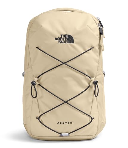 The North Face Women's Jester Everyday Laptop Backpack - Commuter Travel Bag, Laptop Sleeve, Water-Repellent, Gravel/TNF Black, One Size - color: Gravel/Tnf Black