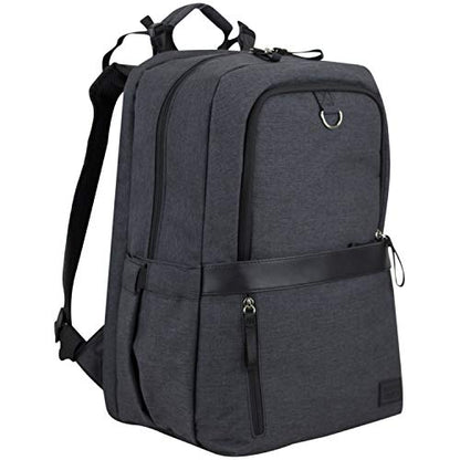 BODHI The Baby Athleisure Tech Diaper Bag Backpack with removable changing pad, Unisex, for Moms and Dads - Black Chambray - color: Black