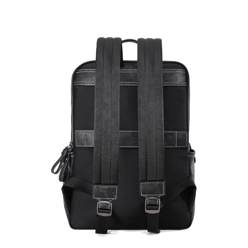 Men's new business leather minimalist computer bag waterproof travel bag men's commuting backpack