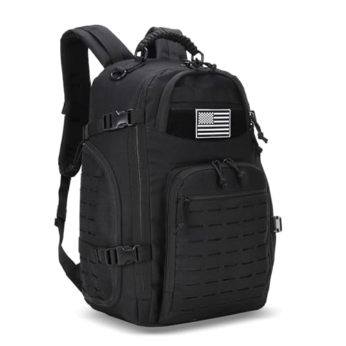 30L Hiking Backpack Lightweight Outdoor Daypack Camping Backpack Outdoor Travel Daypack Day Pack for Man Woman (Black) - color: Black