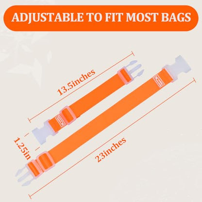 5pcs Luggage Belt, Colorful Carrying Clip Buckle, Travel Portable Luggage Straps, Adjustable Luggage Travel Belt Accessories, Practical Suitcase Straps