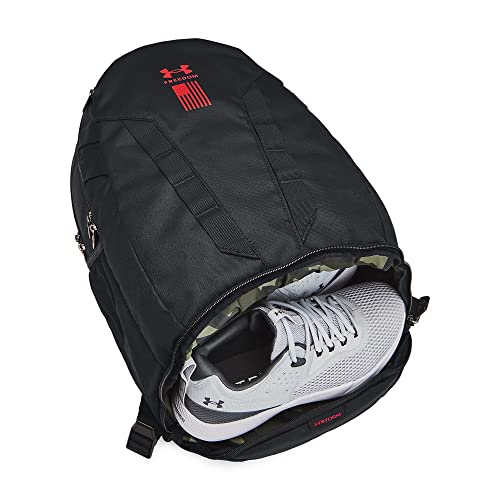 Under Armour Unisex Hustle 5.0 Backpack - color: (017) Black / Black / Red