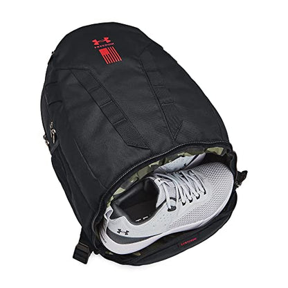 Under Armour Unisex Hustle 5.0 Backpack - color: (017) Black / Black / Red