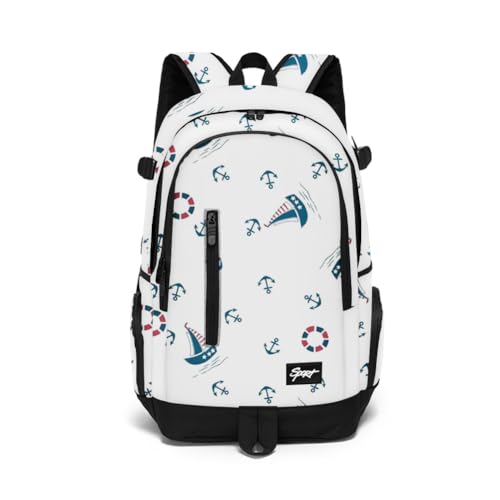 rickyh style School Backpack Travel Bag for Men & Women Lightweight College Back Pack with Laptop Compartmen - color: 01xc
