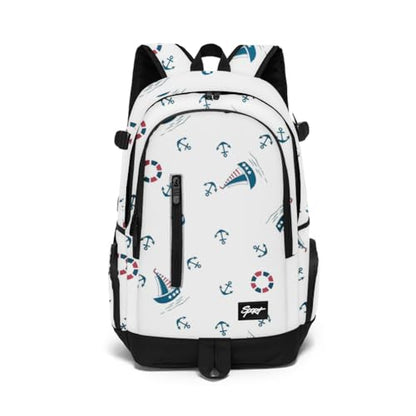 rickyh style School Backpack Travel Bag for Men & Women Lightweight College Back Pack with Laptop Compartmen - color: 01xc