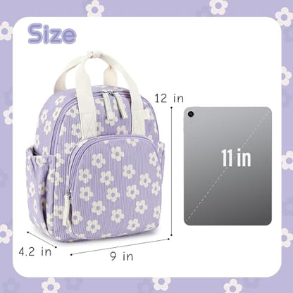 Bluboon Toddler Backpack for Girls Boys 2-4 Cute 12" Preschool Kindergarten Backpacks Kids Daycare Bags School Travel (Flower-purple, Age 2-4 (12" H not Fit A4 Folder)) - color: Flower-purple, size: Age 2-4 (12" H not Fit A4 Folder)