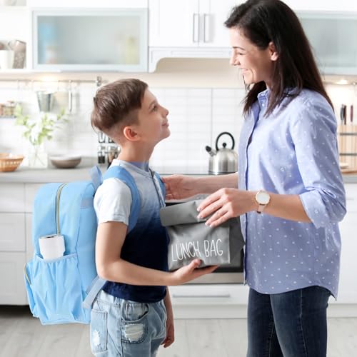 1 Piece Nylon Backpack Kids School Backpack for Toddler Girls Boys Plain Waterproof Preppy Bookbags Travel for Student (Blue) - color: Blue