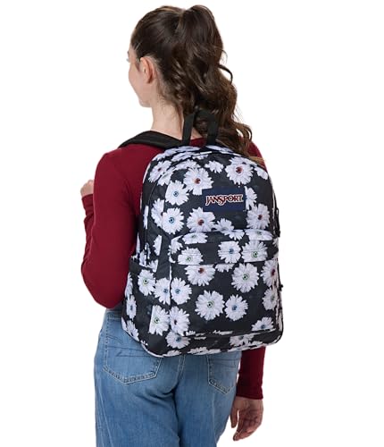 JanSport SuperBreak Plus Backpack with Padded 15-inch Laptop Sleeve and Integrated Bottle Pocket - Spacious and Durable Daypack for Work and Travel - Eyeball Blossom - color: Eyeball Blossom