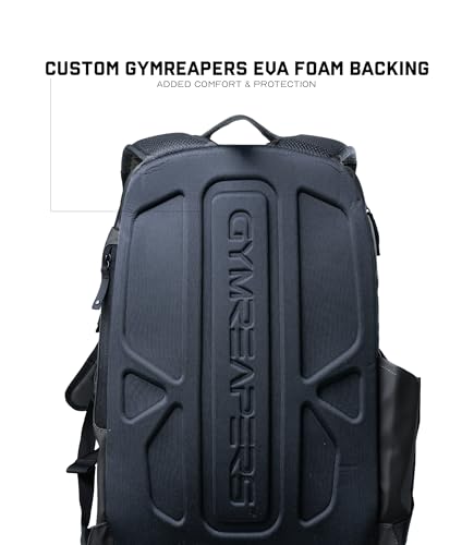 Gymreapers Gravestone 21L Backpack Travel Gym Bag Water-Resistant Lightweight Laptop Sleeve Carry On Luggage for Men & Women (Onyx) - color: Onyx
