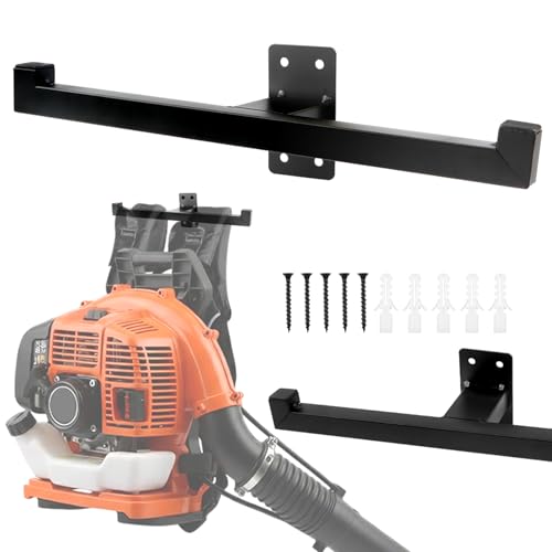 Backpack Leaf Blower Hanger, Heavy Duty Wall Mount Storage Holder for Backpack Blower, Sprayer, Chainsaw & Tacticals Gear, Garage Organizer Wall Mount Stand