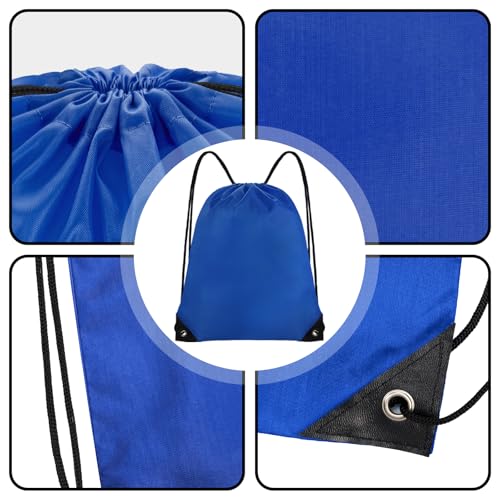 Grneric Drawstring Backpack Bulk 70Pcs String Backpack Drawstring Bags Cinch Bag Sackpack for Men Women Gym(Navy Blue) - color: Navy Blue