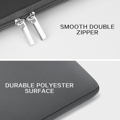 RAINYEAR Laptop Sleeve Case Compatible with 13.3 Inch Notebook Computer Chromebook 14" MacBook Pro/Max M1 M2 M3 M4 M5 Protective Cover Soft Bag with Front Pocket & Accessories Pouch(Gray) - color: Gray, size: 13"-13.3"